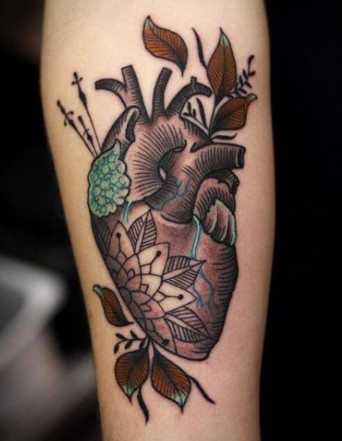 Heart On Sleeve Tattoos