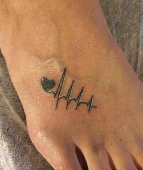 Heart Rhythm Tattoos