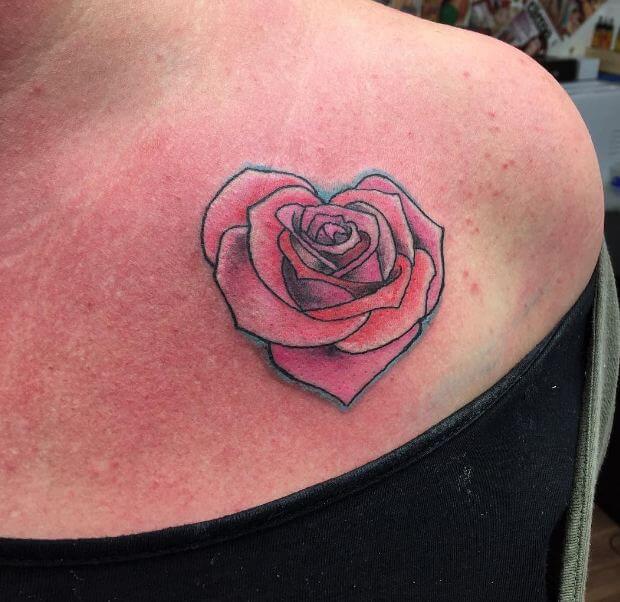 Heart Roses Tattoos