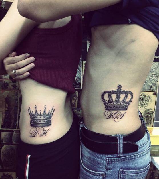 Matching Crown Tattoos