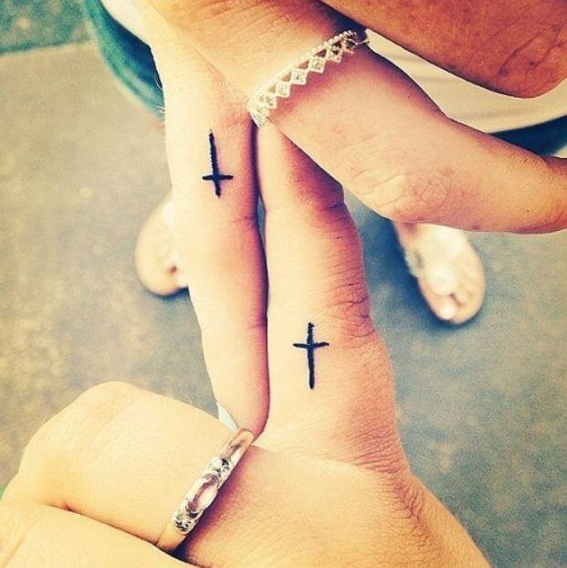 Matching Finger Tattoos