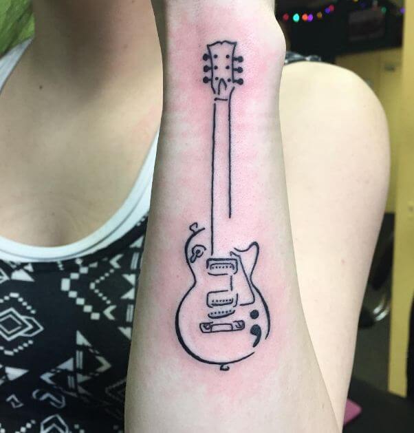 Music Semicolon Tattoo