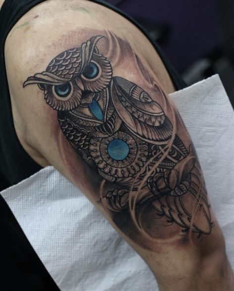 Owl Half Sleeve Tattoos