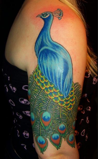 Peacock Half Sleeve Tattoos
