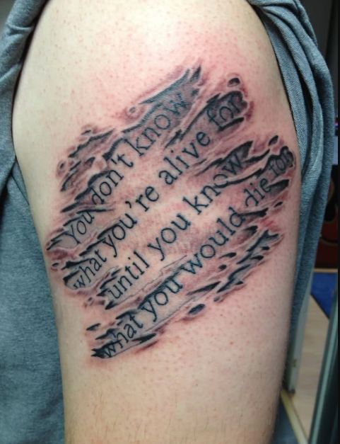 Quotes Half Sleeve Tattoos