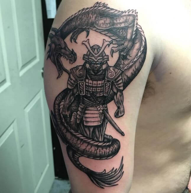 Samurai Dragon Tattoo