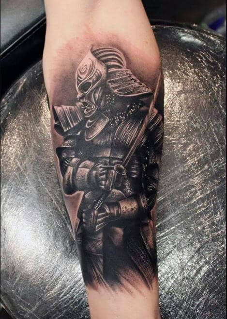 Samurai Tattoo Forearm