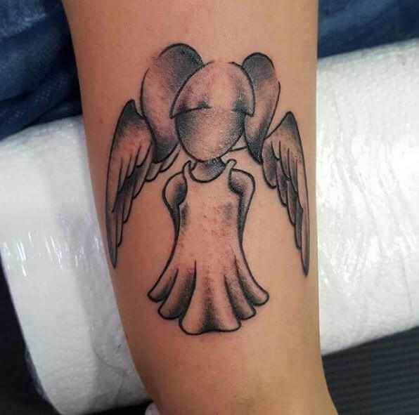 Simple Angel Tattoos