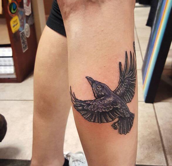 Tiny Crow Tattoos