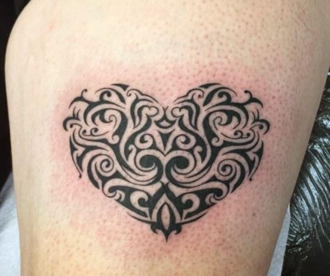 Tribal Heart Tattoos