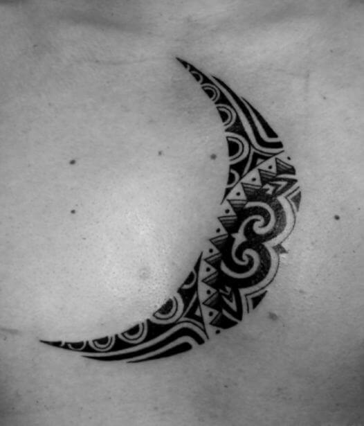 Tribal Moon Tattoo