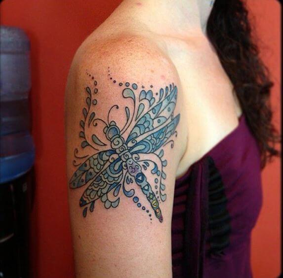 Unique Dragonfly Tattoos