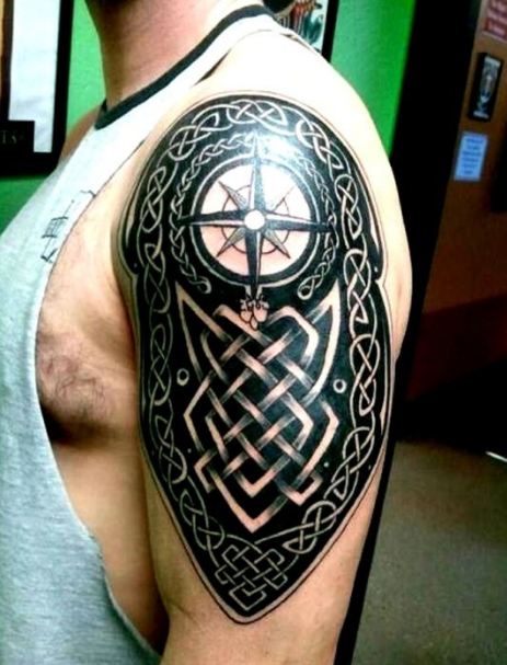 Vikings Half Sleeve Tattoos For Male