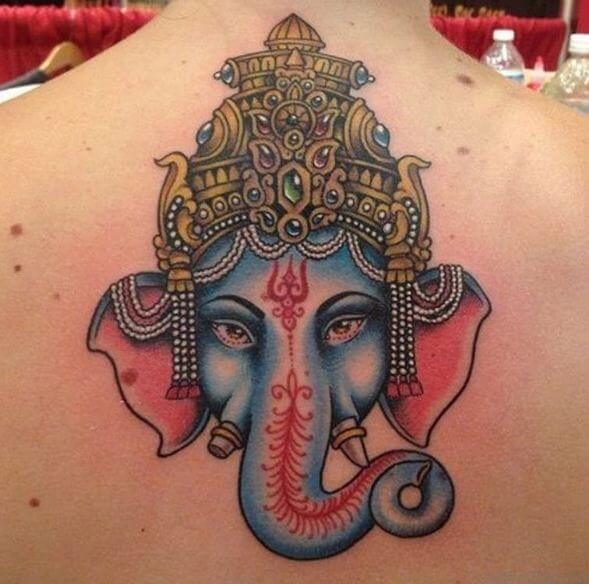 Ganesha Tattoos On Back