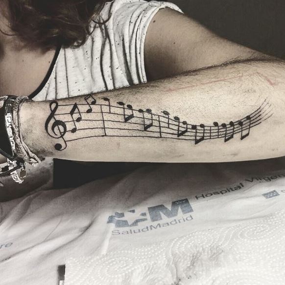 Music Tattoo On Arm 16