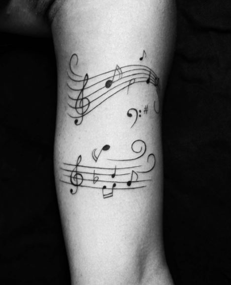 Music Tattoo On Arm 2