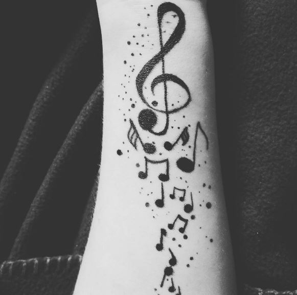 Music Tattoo On Arm 20