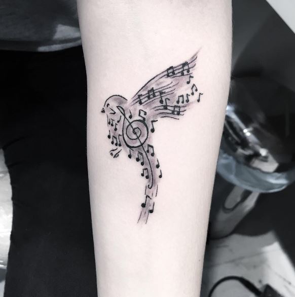 Music Tattoo On Arm 24