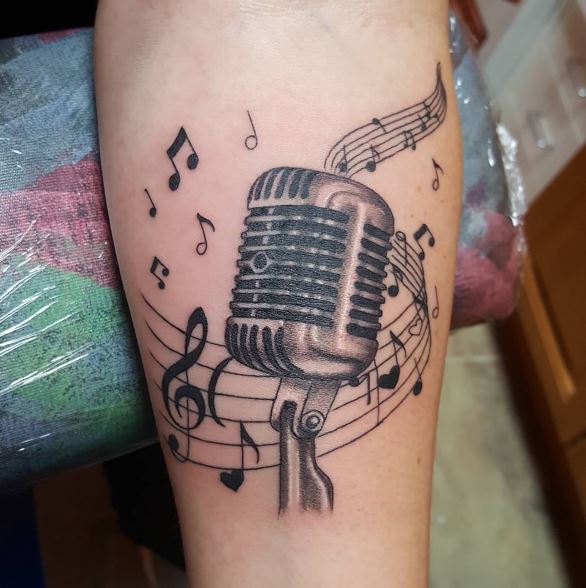 Music Tattoo On Arm 7