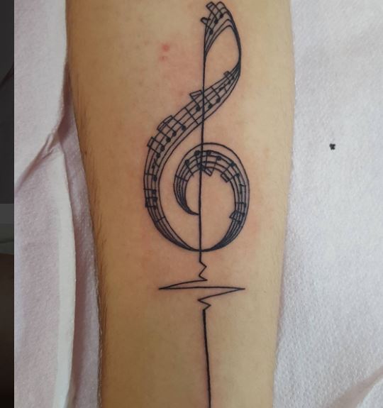 Music Tattoo On Arm 8