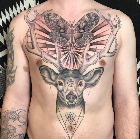 Animal Chest Tattoos