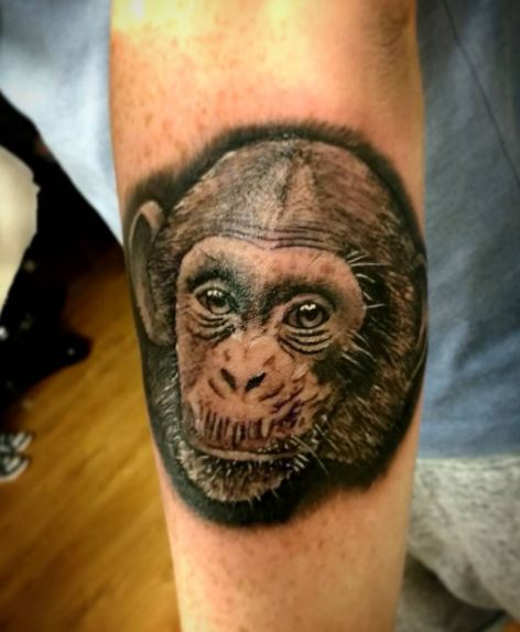 Chimpanzee Wildlife Tattoos