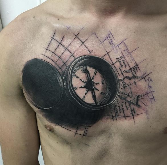 Compass Tattoos For Boys