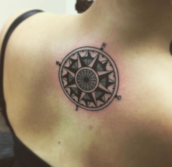 Compass Tattoos For Women