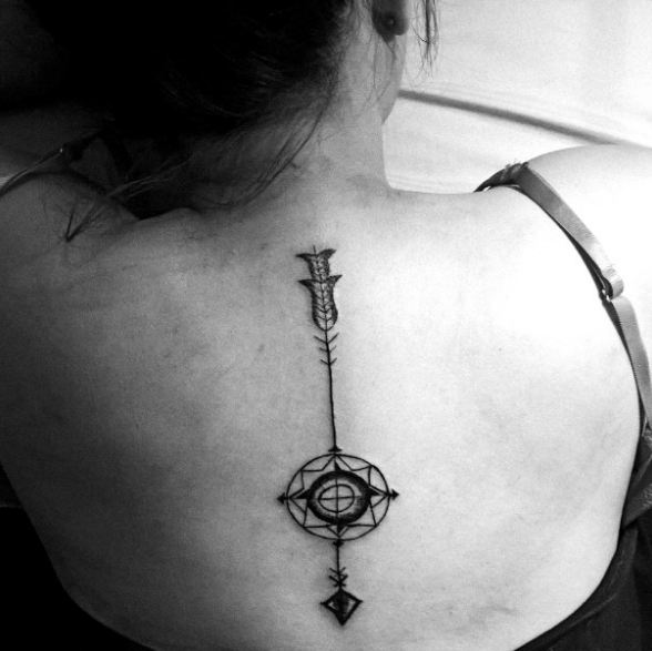 Compass Tattoos On Back