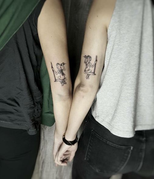 Couple Elbow Tattoos