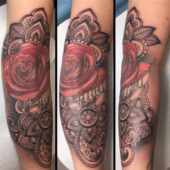 Cover Up Elbow Tattoos