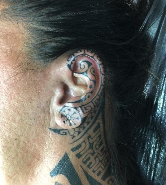 Ear Tattoos For Guys