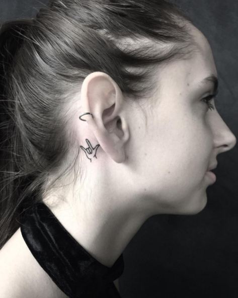 Ear Tattoos Pinterest