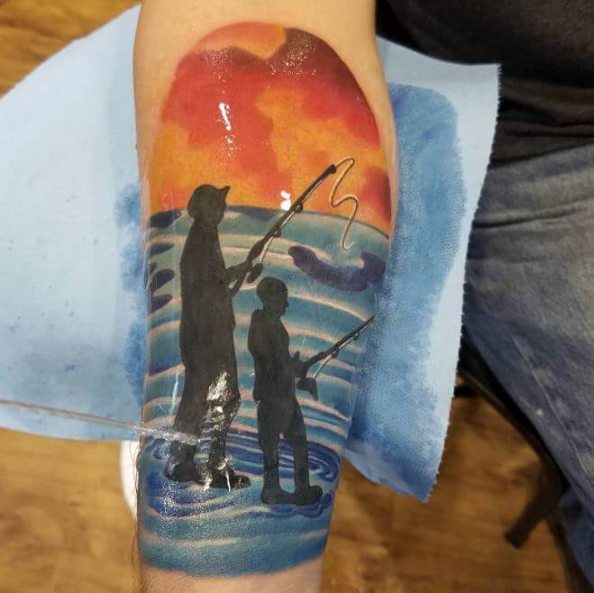 Father Son Fishing Tattoos