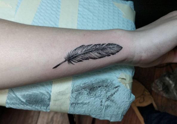 Feather Wrist Tattoos