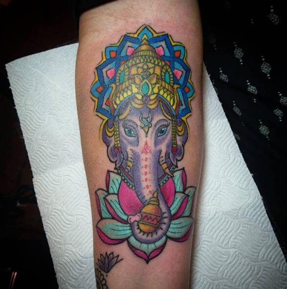 Ganesha Tattoos For Forearm