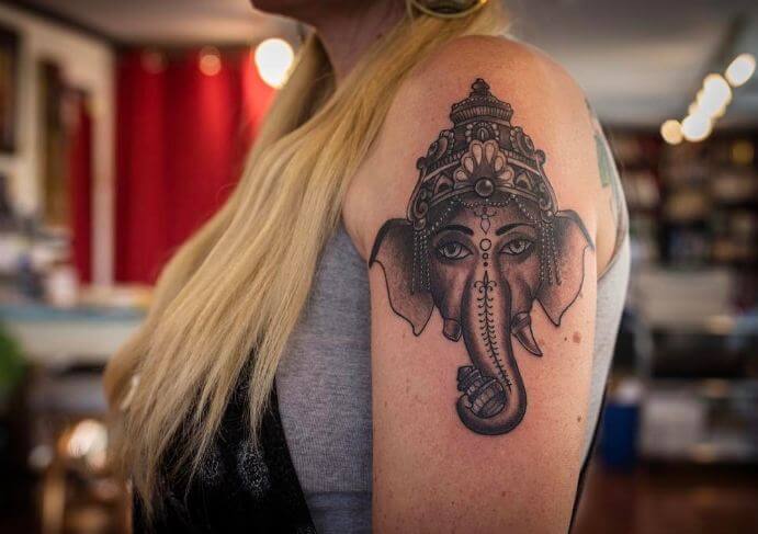 Ganesha Tattoos For Women
