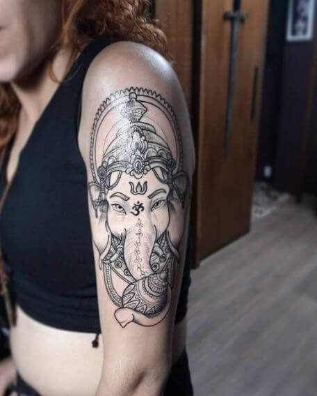 Ganesha Tattoos On Arm