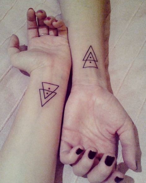 Geometric Wrist Tattoos