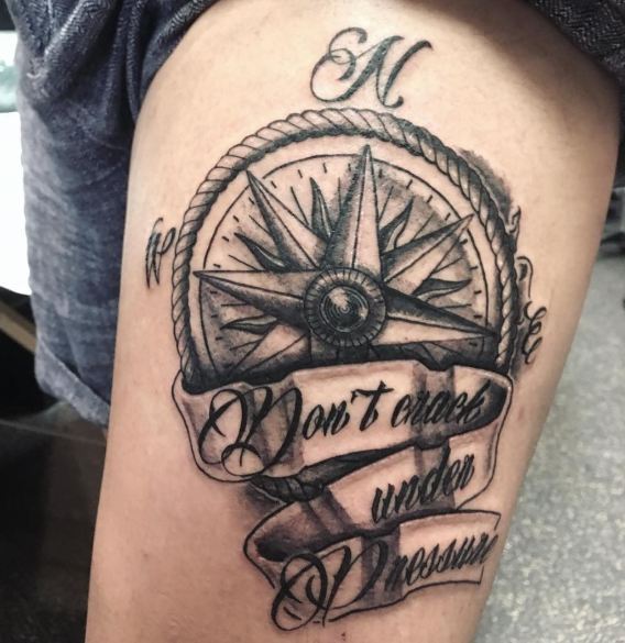 Grey Compass Tattoos