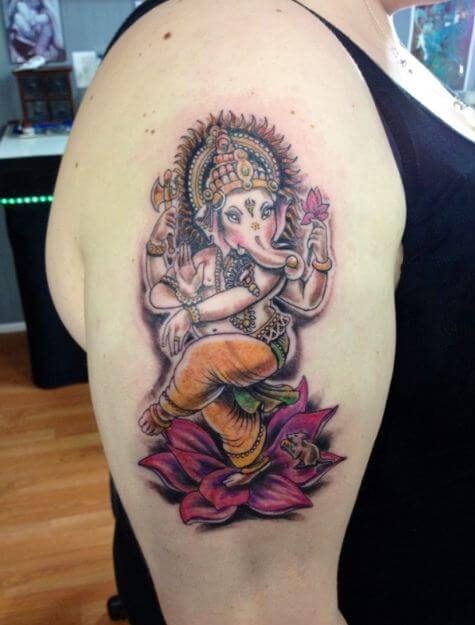 Latest Ganesha Tattoos Ideas