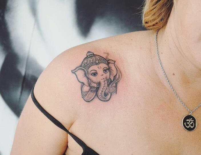 Little Ganesha Tattoos