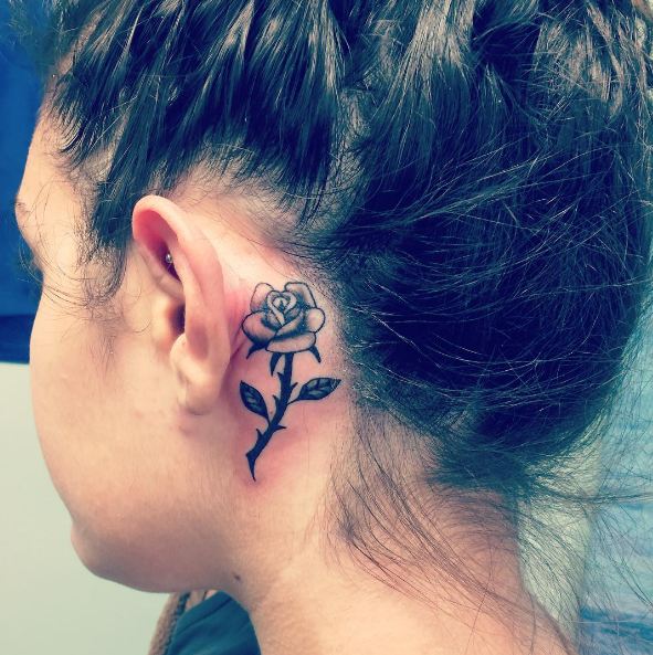 50 Cute Behind The Ear Tattoos For Women 22 Small Designs