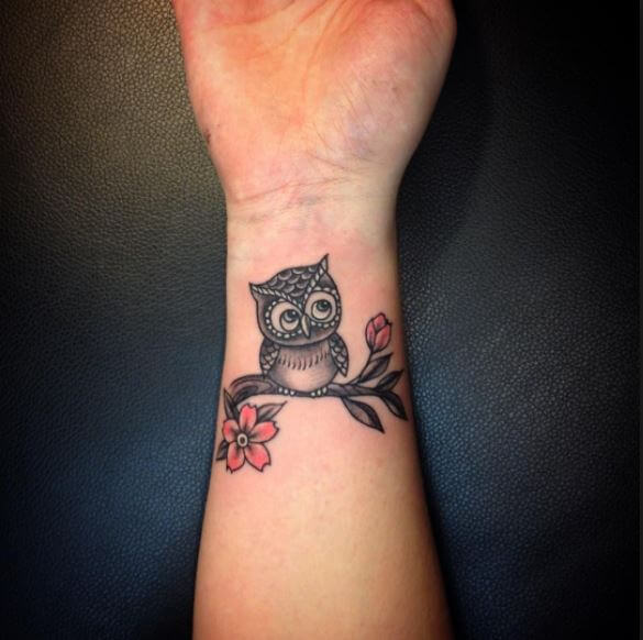Owl Wrist Tattoos