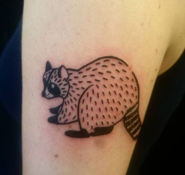 Raccoon Wildlife Tattoos