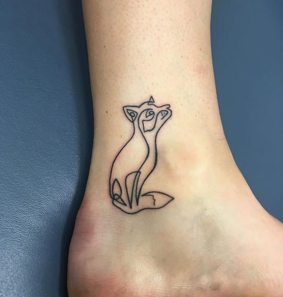 Simple Fox Wildlife Tattoos