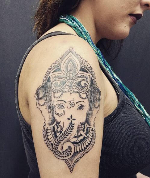Simple Ganesha Tattoos