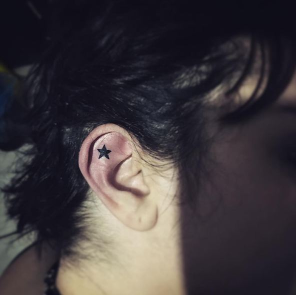 Star Ear Tattoos
