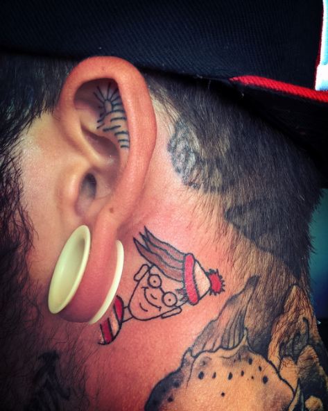 Sun Ear Tattoos