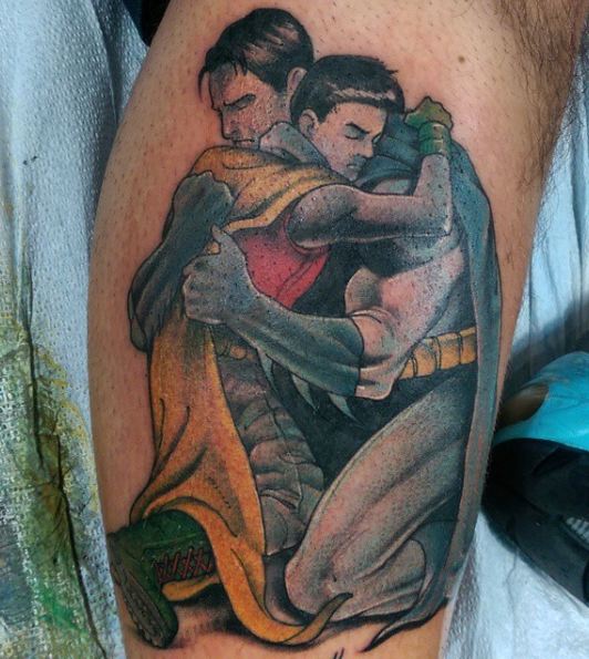 Superhero Father Son Tattoos